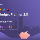 دانلود طرح لایه باز رابط کاربری اپلیکیشن موبایل Budget Planner ورژن 2.0